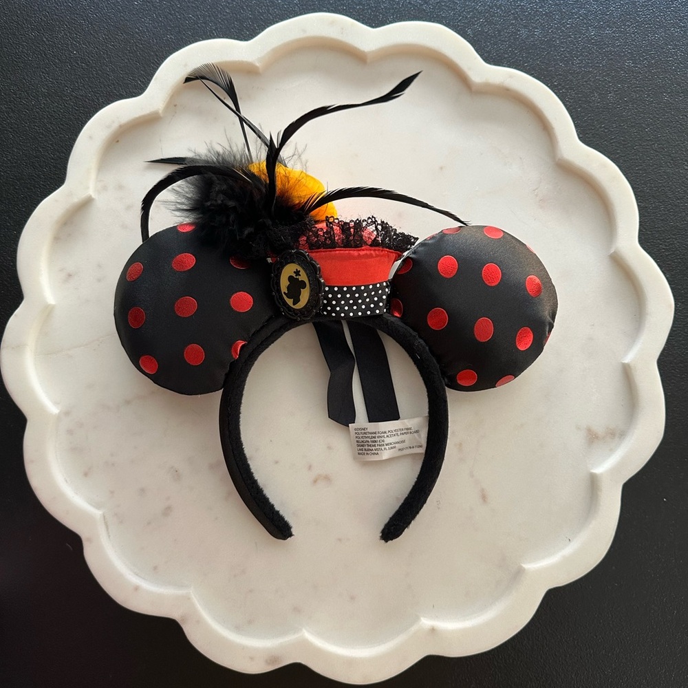Disney Parks ~ Victorian Cameo Minnie Mouse Polka Dot Headband